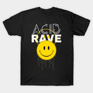 Acid Rave Smile Face Techno House Trance EDM T-Shirt